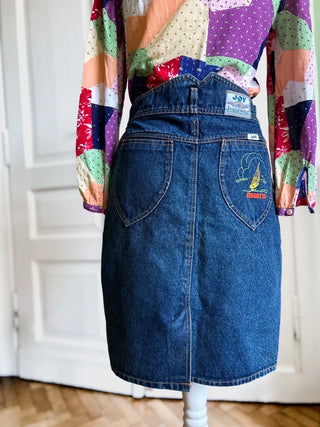 Jeansowa spódnica midi vintage lata 90 Joy | 36
