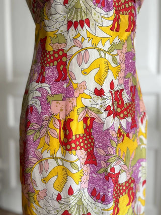 Sukienka midi na wesele vintage jedwabna slip dress 90s Nanette Lepore | 34 36
