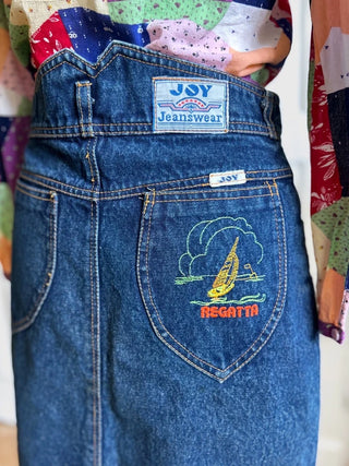 Jeansowa spódnica midi vintage lata 90 Joy | 36