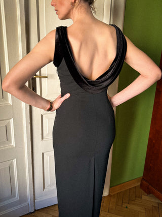 Czarna suknia wieczorowa maxi black tie Opera at Richards | 36 38